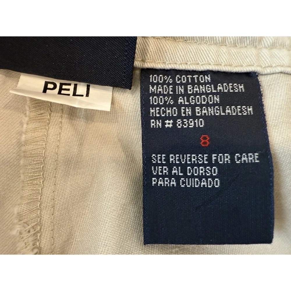 BILL BLASS SPORT Size 8 White Embellished Skort 100% Cotton